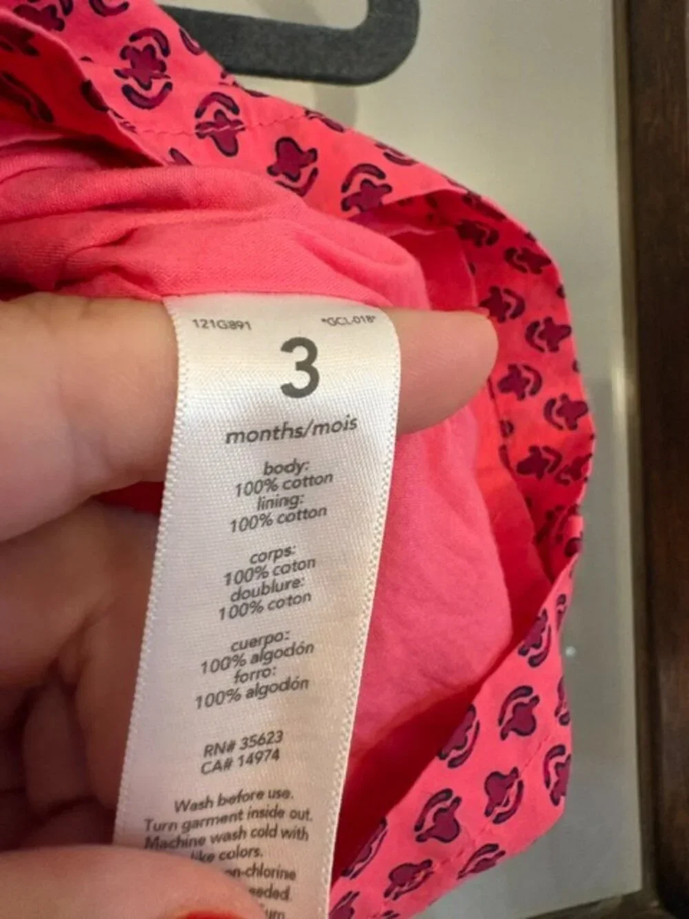 Carter's Bundle of 2 Pink Sleeveless Dresses, Size 3 months